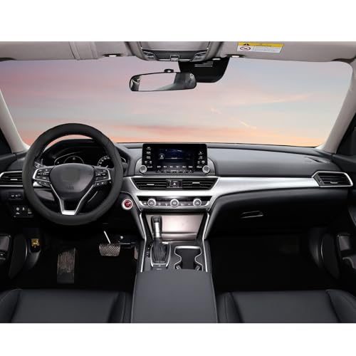 Car Steering Wheel Cover for Mazda 3,5,6,CX-3,CX-5,CX-30,CX-50,CX9,CX-9,MX-5 Miata,CX-7,RX-8,14.5-15 inches(Black-Standard Size) - color: M-Black