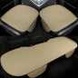 West Llama Pu Leather Car Seat Bottom Covers Protectors Include 1 Pair Front Driver Seat Pad Mat and 1 Rear Bench Cover Universal Fit 90% Vehicles,Beige - color: A-Beige, size: Universal Fit - Full Set