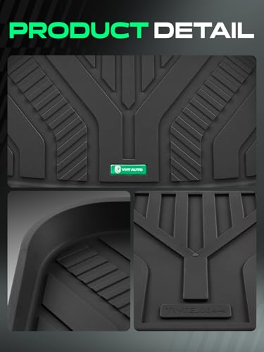 YHTAUTO Rear Lower Storage Trunk Mat Compatible with Tesla Model Y Juniper 2025 2026, TPE Floor Liners All Weather Custom Fit, Black - style: Rear Lower Storage Mat