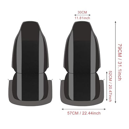 AUTOYOUTH Car Seat Covers - Bucket Seat Cover Seat Achieve The Perfect Combination of Style and Protection with Universal Fit Seat Covers for Sedan, Truck, SUV(Black Blue)… - color: Black & Blue
