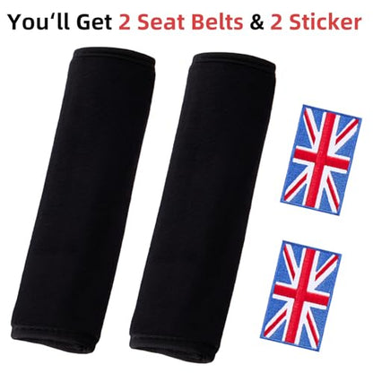 2 Pack Soft Seat Belt Cover Pad (UK-Flag) - Comfortable Seatbelt Covers for All Cars and All Ages - Seat Belt Extender Shoulder Pad - Seatbelt Cushion for Backpack - size: UK Flag