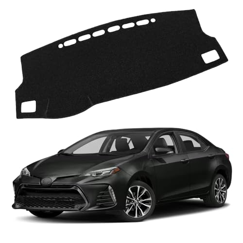 XITER Polyester Dashboard Cover Mat Carpet Dash Nonslip Sun Shade Mat Compatible For Toyota Corolla 2014 2015 2016 2017 2018 - size: 2014-2018 Corolla