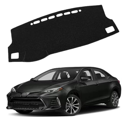 XITER Polyester Dashboard Cover Mat Carpet Dash Nonslip Sun Shade Mat Compatible For Toyota Corolla 2014 2015 2016 2017 2018 - size: 2014-2018 Corolla