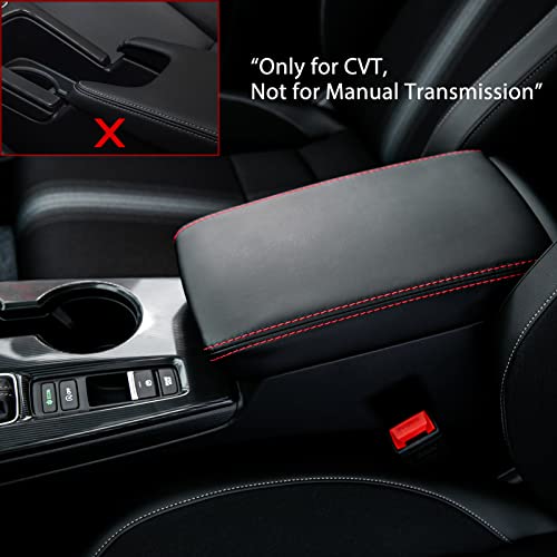 CKE Compatible with Honda Civic 2026 2025 2024 2023 2022 with CVT Car Center Console Armrest Cover Armrest Storage Box Lids Seat Cover Protector -Black (Red line) - color: Black (Red Line)