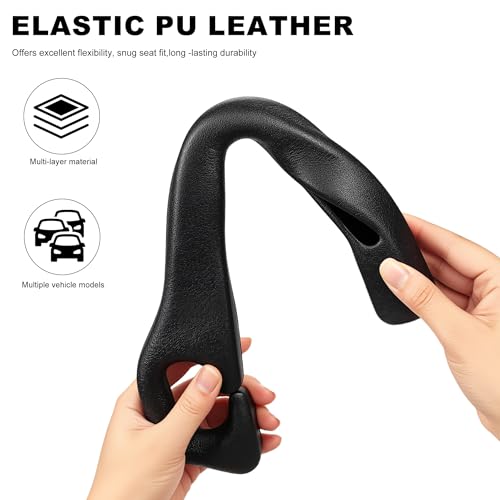 Car Seat Gap Filler 2 Pack,No Drop Seat Guard,Drop Seat Gap fillers Between Seat and Console Stop Things from Dropping (Black)