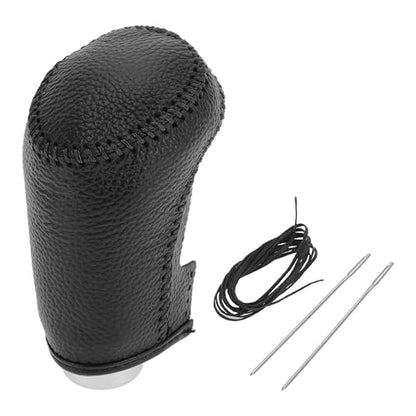 Gear Shift Knob Cover for Chevrolet Malibu 2016-2020 Anti-Slip Black Stick Shifting Handle Protector Faux Leather 1 Pc