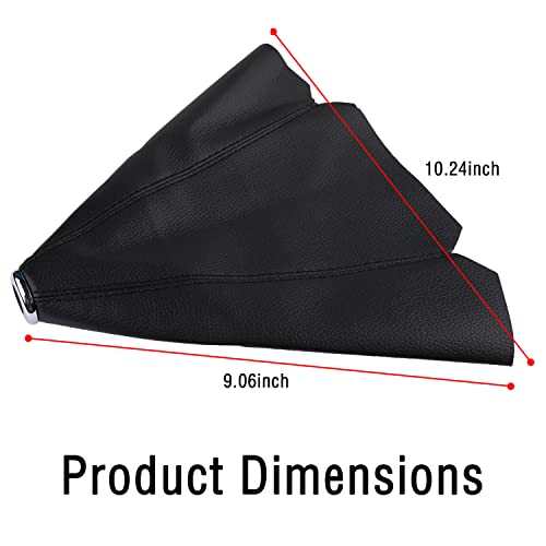 Salior Dustproof Car Shift Knob Cover, Protects Gear Shift Knob & Decorate Car Interior,Universal Gear Shift Cover for Most Manual Transmission Car Truck SUV (Black)