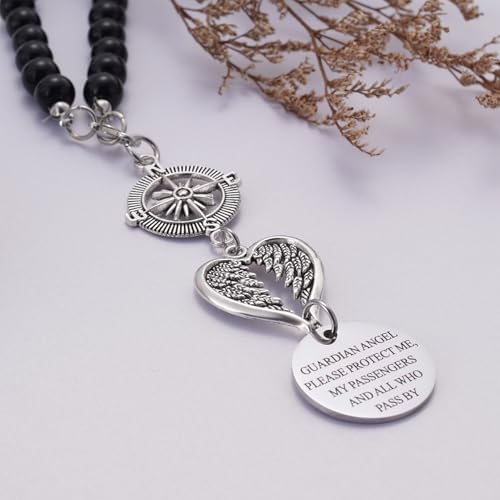 Guardian Angel for Car, Please Protect Me and My Passengers - Rear View Mirror Charm, New Driver Gift, Safe Travels Driving Gift, Car Decor, Protection Charm