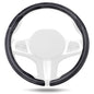 Aimato Car Steering Wheel Cover Carbon Fiber, Ultra-Thin Car Steering Wheel Cover,Comfortable & Breathable Microfiber,Universal Fit for Most Cars, Matte Black - color: Matte Black