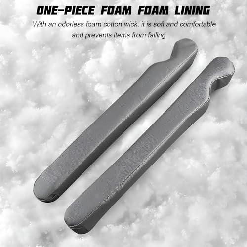 Mandark Car Seat Gap Filler, 2PCS Leather Vehicle Gap Stopper to Fill Between Seat and Console, Automotive Crevice Plug Blocker Accessories from Dropping, Universal for SUV, Sedan, Truck (Gray) - color: Gray