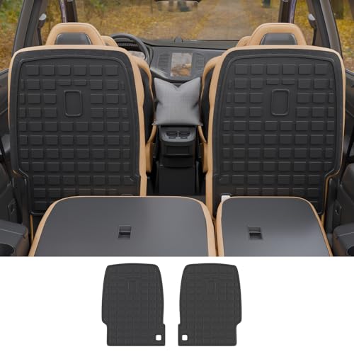 Rongtaod Cargo Mat Compatible with 2020-2025 Hyundai Palisade 7 Seats Trunk Mat Cargo Mat Cargo Liner All Weather Trunk Liner Kick Mat 2024 Palisade Accessories (2nd Row Backrest Mats) - color: 20-25,7-Seat 2nd Row Kick Mats