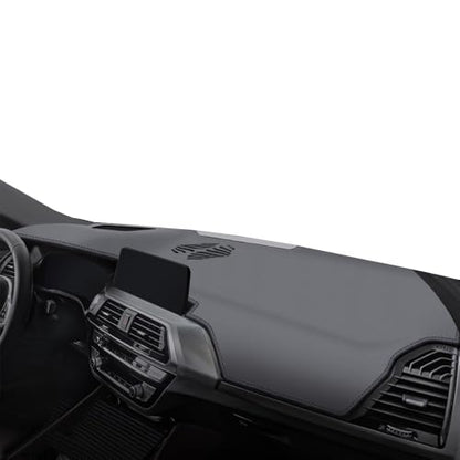 Leather Dashboard Cover Compatible for BMW X3 G01 2025 2024 2023 2022 2021 2020 2019 2018 Dashboard Sun Shade Cover Premium Leather Car Sunshield Mat, Anti-UV Heat Protector (with HUD)