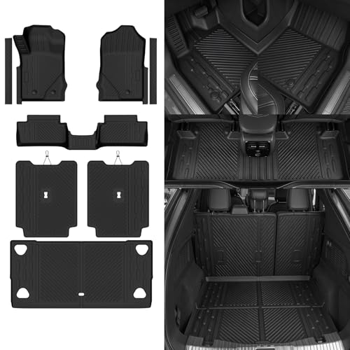 Custom Fit Floor Mats for 2021-2025 Ford Bronco 2 Door, All Weather TPE Floor Liners & Trunk Mat & Backrest Protectors & Door Sill Guard, Odorless Full Set Interior Accessories - size: 3)Bronco 2 Door|2021-2025