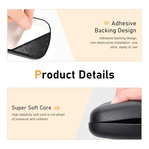 2 PCS Car Arm Rest Elbow Pads,Comfortable Car Arm Rest Cushion with Memory Foam Pad for Arm Support,Universal Car Door Armrest Pad, Universal for Most Cars, Trucks, SUVs (Black)