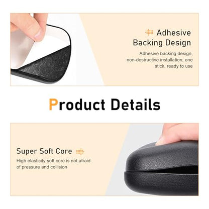 2 PCS Car Arm Rest Elbow Pads,Comfortable Car Arm Rest Cushion with Memory Foam Pad for Arm Support,Universal Car Door Armrest Pad, Universal for Most Cars, Trucks, SUVs (Black)
