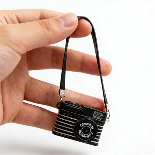 1:4 Scale Miniature Vintage Camera Ornament - Retro Photography Decor & Photographer Gift (A) - color: A