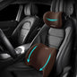 Car Lumbar Support Pillow and Car Neck Pillow Kit, Ergonomic Car Seat Headrest & Lumbar Cushion with Adjustable Strap for Neck Back Pain Relief, for Office Chair/Truck/Wheelchair (Coffee) - color: Coffee