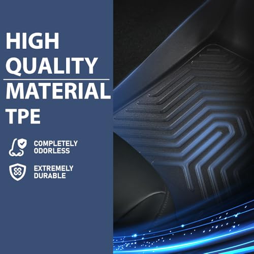 PIT66 Floor Mats Cargo Liners Compatible with Honda Civic Coupe Sedan 4-Door 2016-2021, Fit Civic Hatchback 2017-2021, Fit Honda Insight 2016-2021 (Heavy Duty) TPE 3-Piece,Front & 2nd Row Liner - size: Fit Honda Civic/Insight 2016-2021 | 3PCS