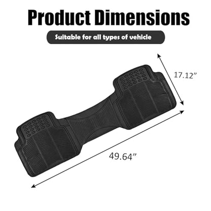 ZONETECH Rubber Car Interior Floor Mat Premium Quality All Weather Protection-Perfect for Car, Truck and SUV - size: Single Trimmable Floor Mat