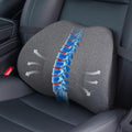 Lumbar Support Pillow for Car, Memory Foam Back Cushion for Lower Back Pain Relief, Ergonomic Car Seat Support with Breathable Airflow Channels for Driving, Office Chair, Wheelchair - size: longest 15.35" * widest 10.83"* highest 4.72"