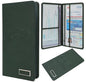 Premium Car Registration & Insurance Card Holder with Magnetic Closure & Clear Pockets, Glove Box Organizer for Documents, Driver's License (Green) - color: Dark Green