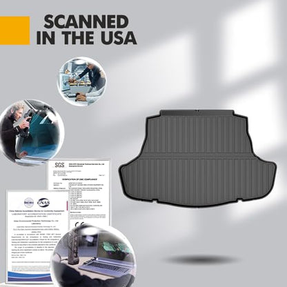 Original 2018-2025 Camry Cargo Liner for Toyota Camry All Model - Custom Fit All Weather TPE Trunk Mat - 100% Protection - 3D Shaped Laser Measured Cargo Mat for Toyota Camry/Camry Hybrid 2018-2025 - style: (1)Toyota Camry 2018-2025 Cargo Liner
