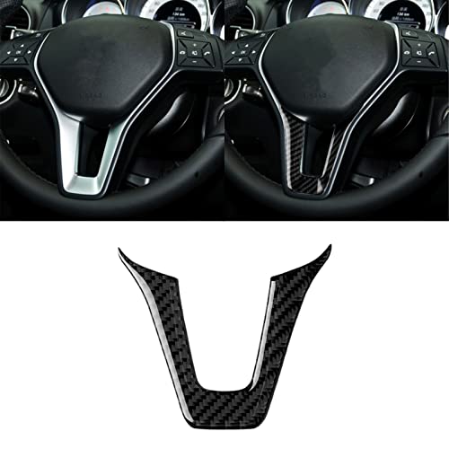 for Mercedes-Benz W204 W205 W211 W203 C E Class GLA GLC Real Soft Carbon Fiber Driver Side Dashboard Accent Button Chin Decal Cover Trim Sticker Car Interior Accessories (B) - color: Driver Side Dash B