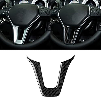 for Mercedes-Benz W204 W205 W211 W203 C E Class GLA GLC Real Soft Carbon Fiber Driver Side Dashboard Accent Button Chin Decal Cover Trim Sticker Car Interior Accessories (B) - color: Driver Side Dash B