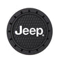 Plasticolor 000652R01 Jeep Logo Auto Car Truck SUV Cup Holder Coaster 2-Pack , Black