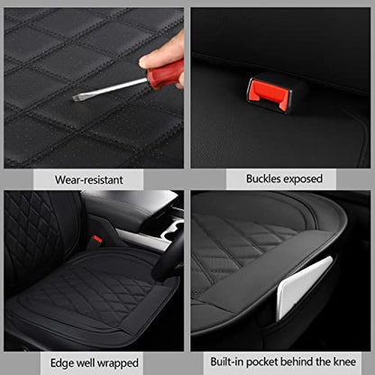 MIROZO Dodge Ram Seat Covers Full Set,Waterproof Car Seat Cover Fits for 2009-2026 Ram 1500/2500/3500 Crew Quad Regular Cab,Heavy Duty Protection Pickup Cushions with Split Flat Bench 40/60,Black - color: Black, size: Full Set（Flat Back)