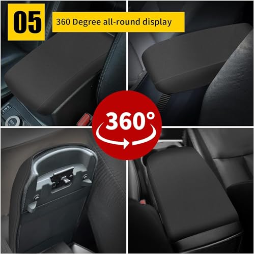 AOMSAZTO Armrest Covers for 2012-2015 Honda Civic Neoprene - color: Black-1
