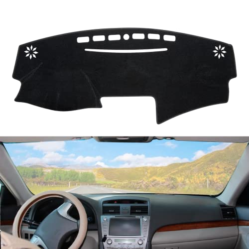 Dashboard Dash Cover Mat Carpet Compatible with 2007-2011 Toyota Camry(Black) - size: 2007-2011 Toyota Camry