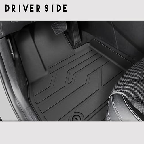 KARPAL Floor Mats for 2020-2025 Kia Telluride 7&8 Seats, TPE All Weather Custom Fit Floor Liners Car Mats Kia Telluride Accessories, 1st & 2nd & 3rd Row & Trunk Mat Full Set