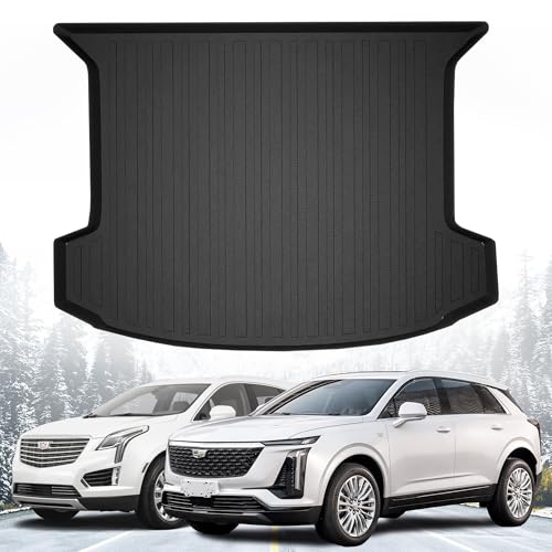 Premium Cargo Liner for Cadillac XT5 2017-2025 - 100% Protection - Custom Fit Car Trunk Mat - All-Season Black Cargo Mat - 3D Shaped Laser Measured Trunk Liners for Cadillac XT5