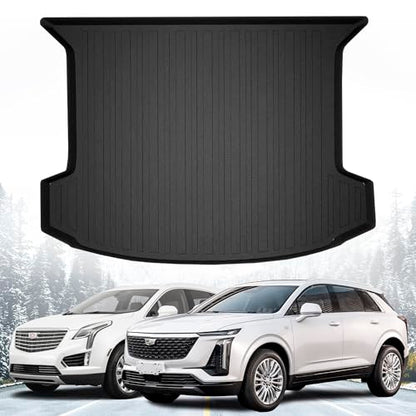 Premium Cargo Liner for Cadillac XT5 2017-2025 - 100% Protection - Custom Fit Car Trunk Mat - All-Season Black Cargo Mat - 3D Shaped Laser Measured Trunk Liners for Cadillac XT5