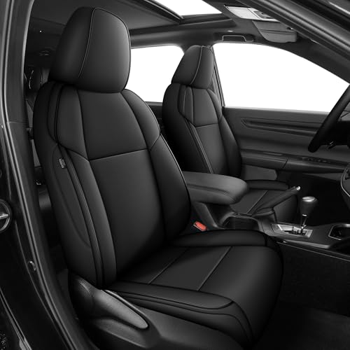 AOMSAZTO Car Seat Covers for Toyota RAV4 Limited XLE SE Platinum Adventure 2013 2014 2015 2016 2017 2018 (NOT for Hybrid) Custom Fit Faux Leather Full Set Black（2013-2018 Black） - color: Black, size: RAV4 2013-2018 Limited XLE SE Platinum Adventure