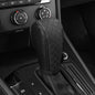Cxtiy Gear Shift Knob Cover PU Leather Car Stick Shift Knob Cover Universal Fit for Most Cars, Non-Slip Gear Shifter Protector, Stylish Gear Shift Hoodie (Black) - color: Black