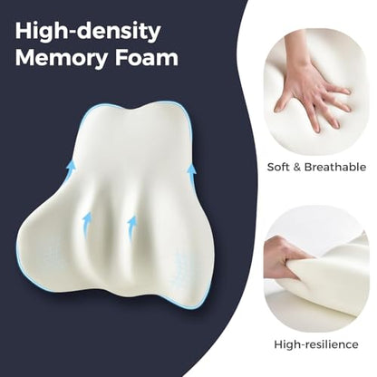 Coverado Lumbar Support Pillow - color: Black, size: Lumbar Pillow