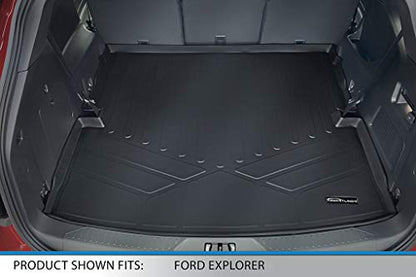 SMARTLINER All Weather Custom Cargo Liner Behind The 2nd Row Compatible with 2020-2023 Ford Explorer