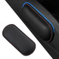 Car Center Console Knee Leg Elbow Cushion Pad, Soft Leather Door Armrest Foot Care Thigh Support Comfort Pillow, Auto Interior Accessories for Knee Pain Relief (Black/Red)
