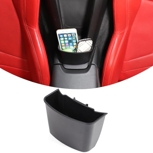CHEAYAR Rear Waterfall Storage Box Compatible with Chevrolet Corvette C8 2020-2026, Car Center Console Seat Pocket Storage Box Organizer Extension Insert Accessories