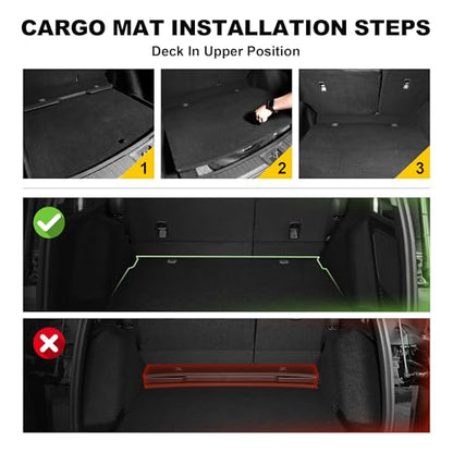 Cargo Liner Fit for Honda CRV 2026 2025 2024 2023 (Gasoline & Hybrid): TTX LIGHTING Cargo Mat All-Weather TPE Trunk Mat Cargo Tray CR-V Accessories (Fit Upper Deck Only)