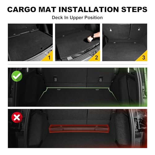 Cargo Liner Fit for Honda CRV 2026 2025 2024 2023 (Gasoline & Hybrid): TTX LIGHTING Cargo Mat All-Weather TPE Trunk Mat Cargo Tray CR-V Accessories (Fit Upper Deck Only) - color: for Honda CR-V | 2023-2026 | Cargo Mat