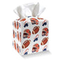 Tissue Box Cover Holder - Football Sports PU Leather Tissue Box Cover with Bottom Belt, Square Facial Paper Organizer for Tabletop, Bathroom, Kitchen, Car & Office -048 - color: Football