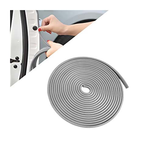Car Door Protector Edge Guards, Universal Rubber Seal U Shape Car Door Protection, Aluminum Boat Edge Trim Guards No Glue Required, Exterior Accessories Fit for Most Cars, Sedans, SUV (Gray/10FT) - color: Gray, size: 10FT