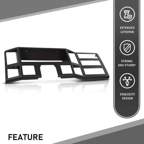 G-PLUS Dash Bezel Panel Surround Trim Compatible with Jeep Cherokee XJ 1984-1996 Black Dashboard - size: 1984-1996 Jeep Cherokee XJ | Black