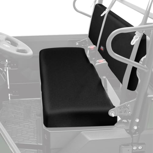 KEMIMOTO Front Bench Seat Cover Compatible with Kawasaki Mule PRO-FXT DXT FX DX 2015-2026 Replace OEM Part KAF080-039 Black Rear Seat Cover - color: Black