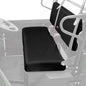 KEMIMOTO Front Bench Seat Cover Compatible with Kawasaki Mule PRO-FXT DXT FX DX 2015-2026 Replace OEM Part KAF080-039 Black Rear Seat Cover - color: Black