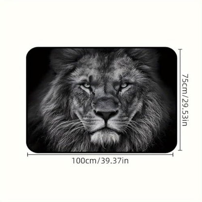 Universal Car Trunk Mat 29" x 39", Fierce Majestic Lion All Weather Trunk Protection Cargo Liner, Durable Cargo Mat Rear Trunk Liner, Stylish Vehicle Interior Accessories Suitable for Most Car Models - color: Fierce Lion