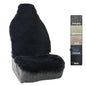 Aegis Cover Sheepskin Car Seat Cover Genuine Australian Merino Wool Front Seat Cover Luxury Dense Pelt Universal Fit for Most SUVs, Trucks, Bucket-Style, 54 X 22 Inches (CS-Charcoal) - color: Charcoal